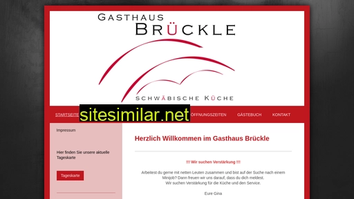 gasthaus-brückle.de alternative sites