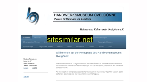 handwerksmuseum-ovelgönne.de alternative sites