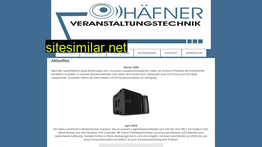 häfner-veranstaltungstechnik.de alternative sites