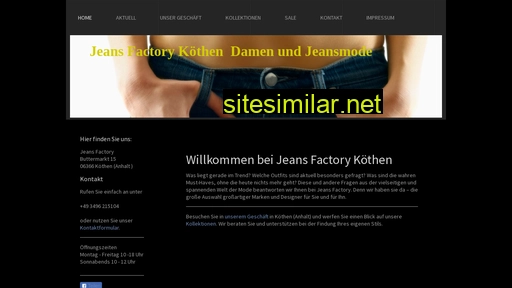 jeansfactoryköthen.de alternative sites