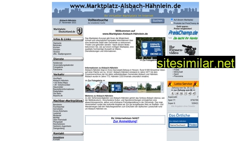 marktplatz-alsbach-hähnlein.de alternative sites