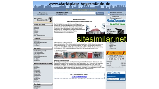 marktplatz-angermünde.de alternative sites