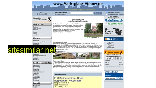 Marktplatz-hönow similar sites