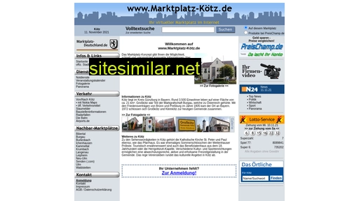 marktplatz-kötz.de alternative sites