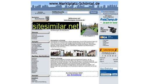 marktplatz-schöntal.de alternative sites
