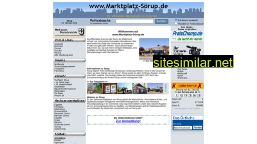 marktplatz-sörup.de alternative sites