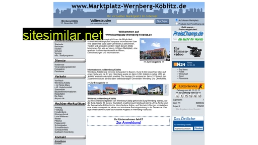 marktplatz-wernberg-köblitz.de alternative sites