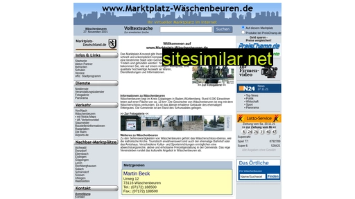 marktplatz-wäschenbeuren.de alternative sites