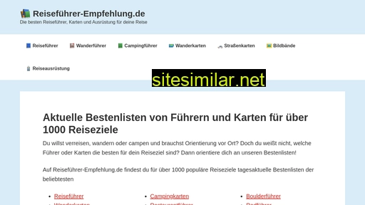 Reiseführer-empfehlung similar sites