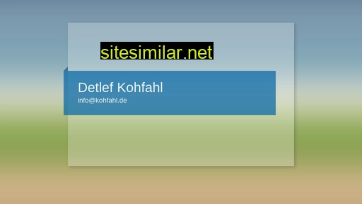sachverständigenbüro-kohfahl.de alternative sites