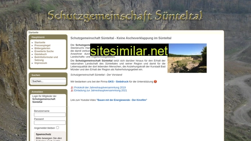 schutzgemeinschaft-sünteltal.de alternative sites