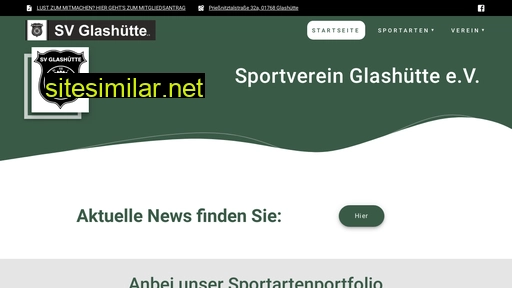 Sportverein-glashütte similar sites
