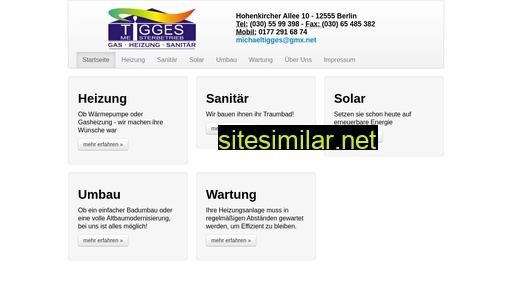 tigges-heizung-sanitär.de alternative sites