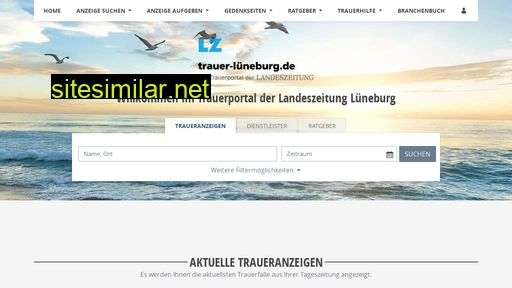 trauer-lüneburg.de alternative sites