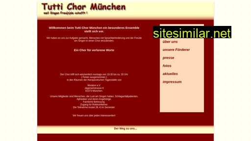 Tuttichor-münchen similar sites