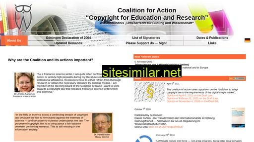 Urheberrechtsbündnis similar sites