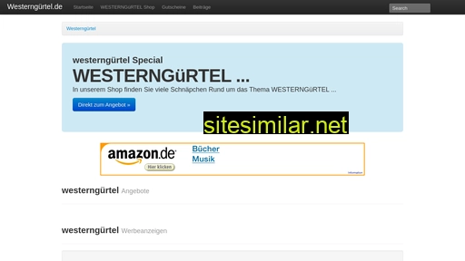 westerngürtel.de alternative sites