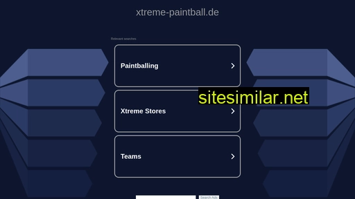 Xtreme-paintball similar sites