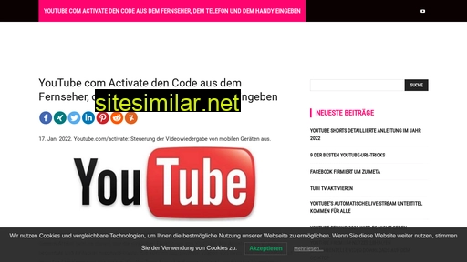 Youtube-activate similar sites