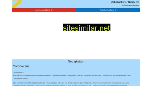 zahnaerztlicher-notdienst-sh.de alternative sites