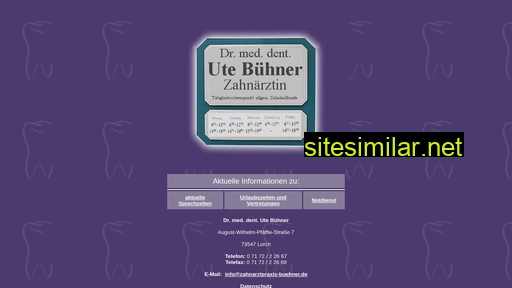 zahnarzt-buehner.de alternative sites