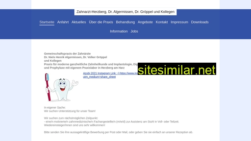 zahnarzt-herzberg.de alternative sites
