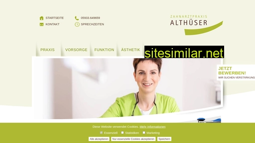 zahnarztpraxis-althueser.de alternative sites