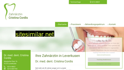 zahnarztpraxis-cordis.de alternative sites