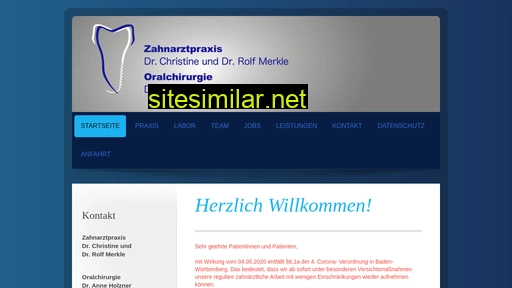 zahnarztpraxis-merkle.de alternative sites