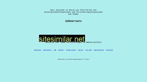 zahnersatz-versicherungsvergleich.de alternative sites
