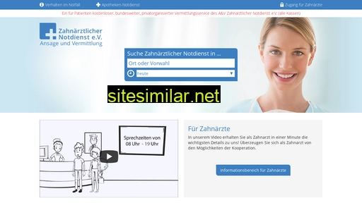 zahnarzt-notdienst.de alternative sites