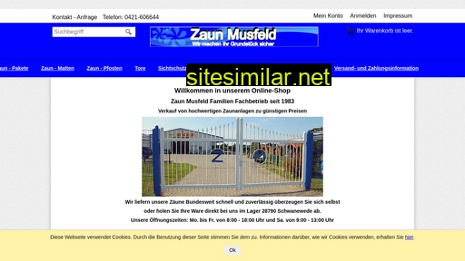zaun-musfeld-shop.de alternative sites