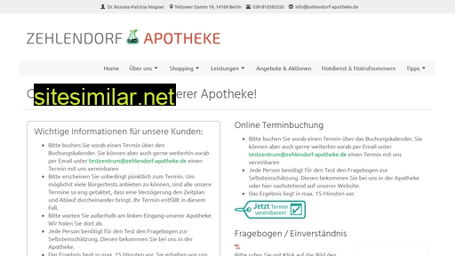 zehlendorf-apotheke.de alternative sites