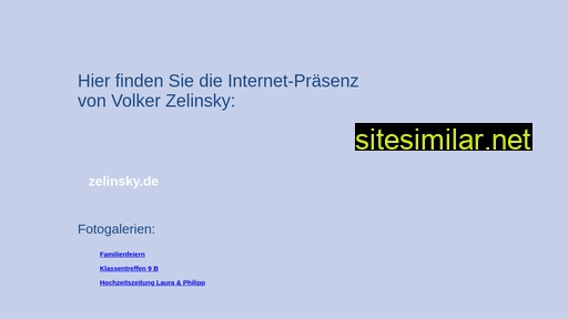 zelinsky.de alternative sites