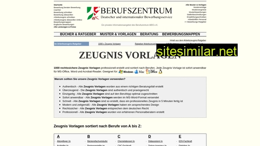zeugnis-vorlagen.de alternative sites
