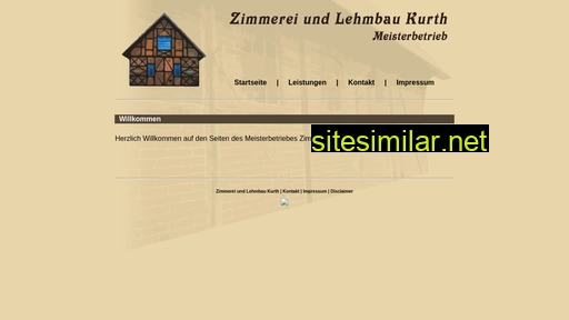 zimmerei-lehmbau-kurth.de alternative sites