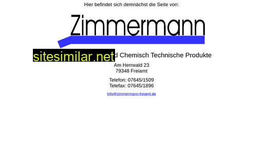 zimmermann-freiamt.de alternative sites