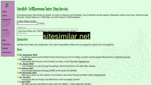 Zitat-service similar sites