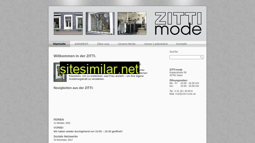Zitti-mode similar sites
