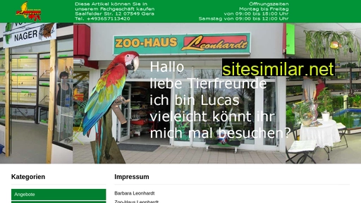 zoohaus-leonhardt.de alternative sites