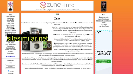 Zune-info similar sites