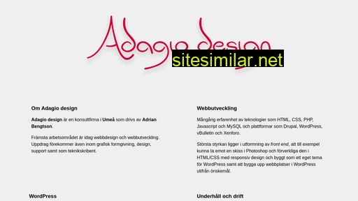 adagio.design alternative sites