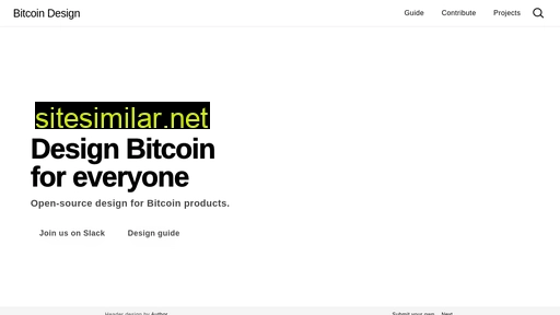bitcoin.design alternative sites