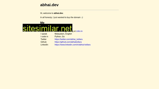 abhai.dev alternative sites