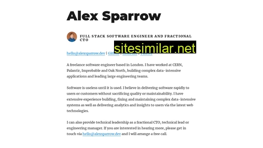alexsparrow.dev alternative sites