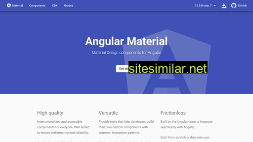 angularmaterial.dev alternative sites
