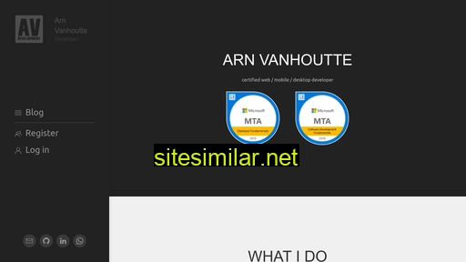 arn.vanhoutte.dev alternative sites