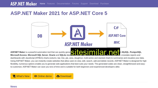 aspnetmaker.dev alternative sites