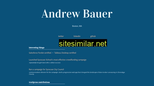 awbauer.dev alternative sites