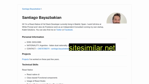 bayazbakian.dev alternative sites